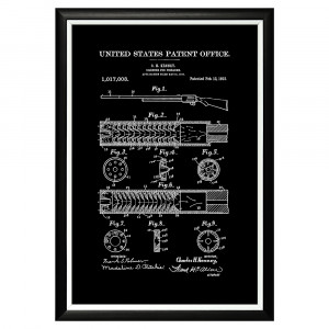 896521413_1818 Арт-постер «Патент на глушитель для огнестрельного оружия» Object Desire