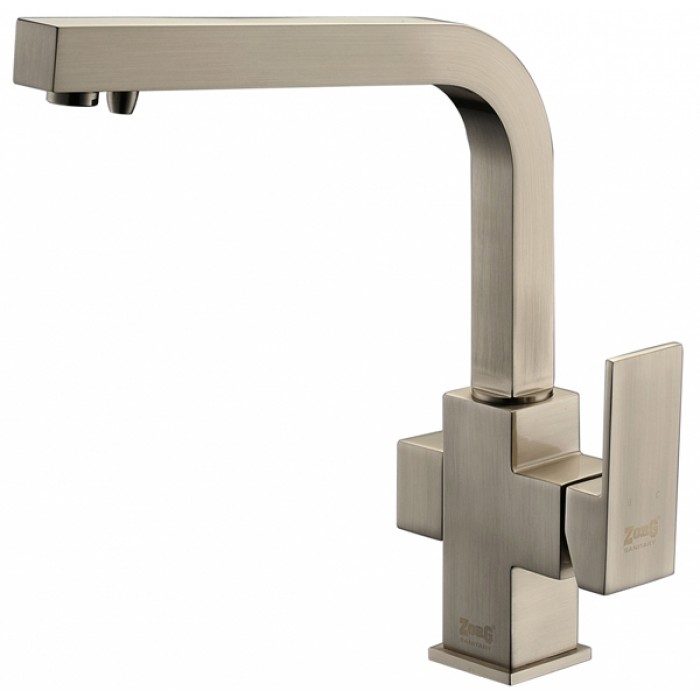 Zorg ZR 311 YF Nickel Смеситель для кухни Zorg 305х230 мм  - Вид №1