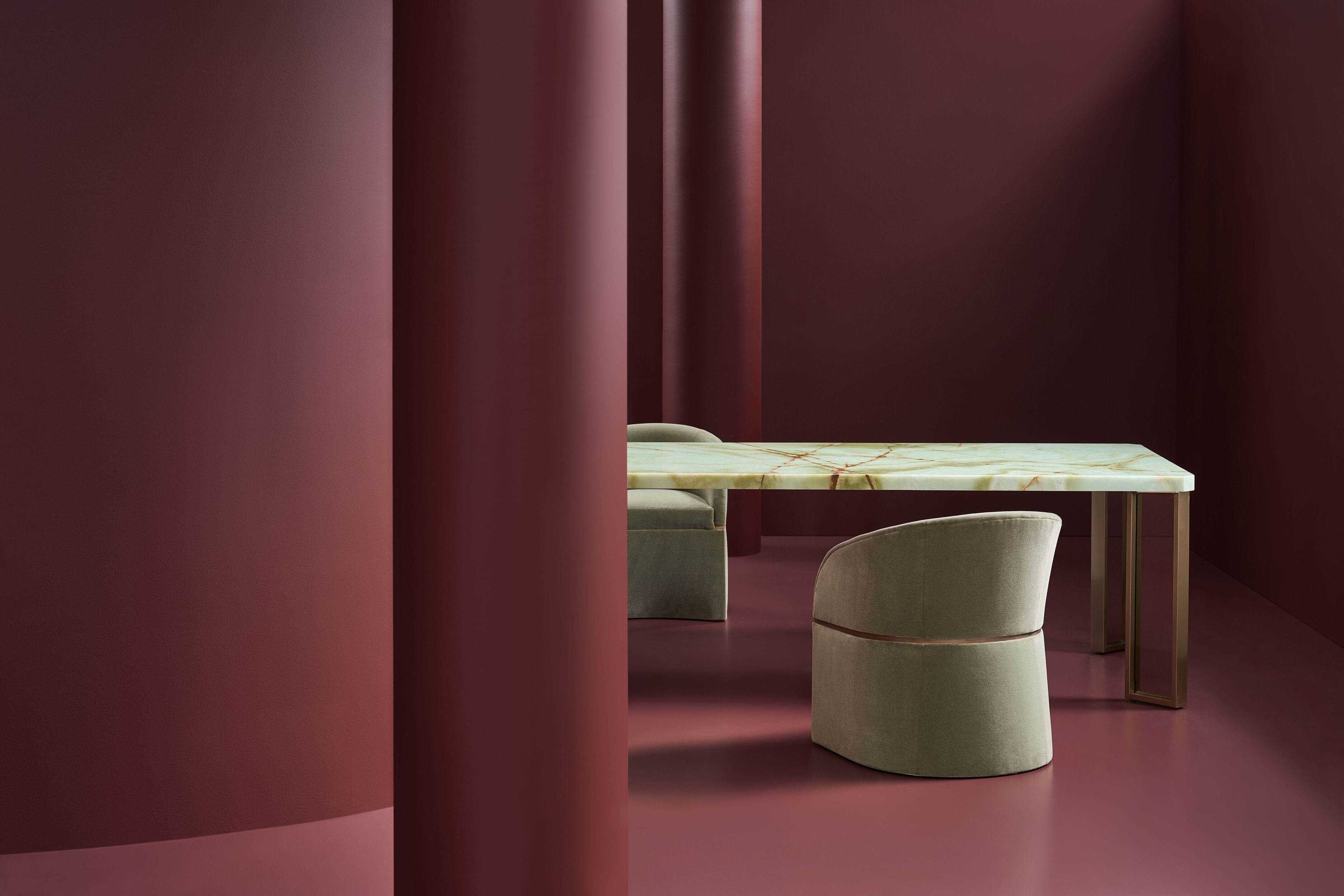 Прямоугольный стол из оникса Caracole THE NATURALIST ARCH-00141281