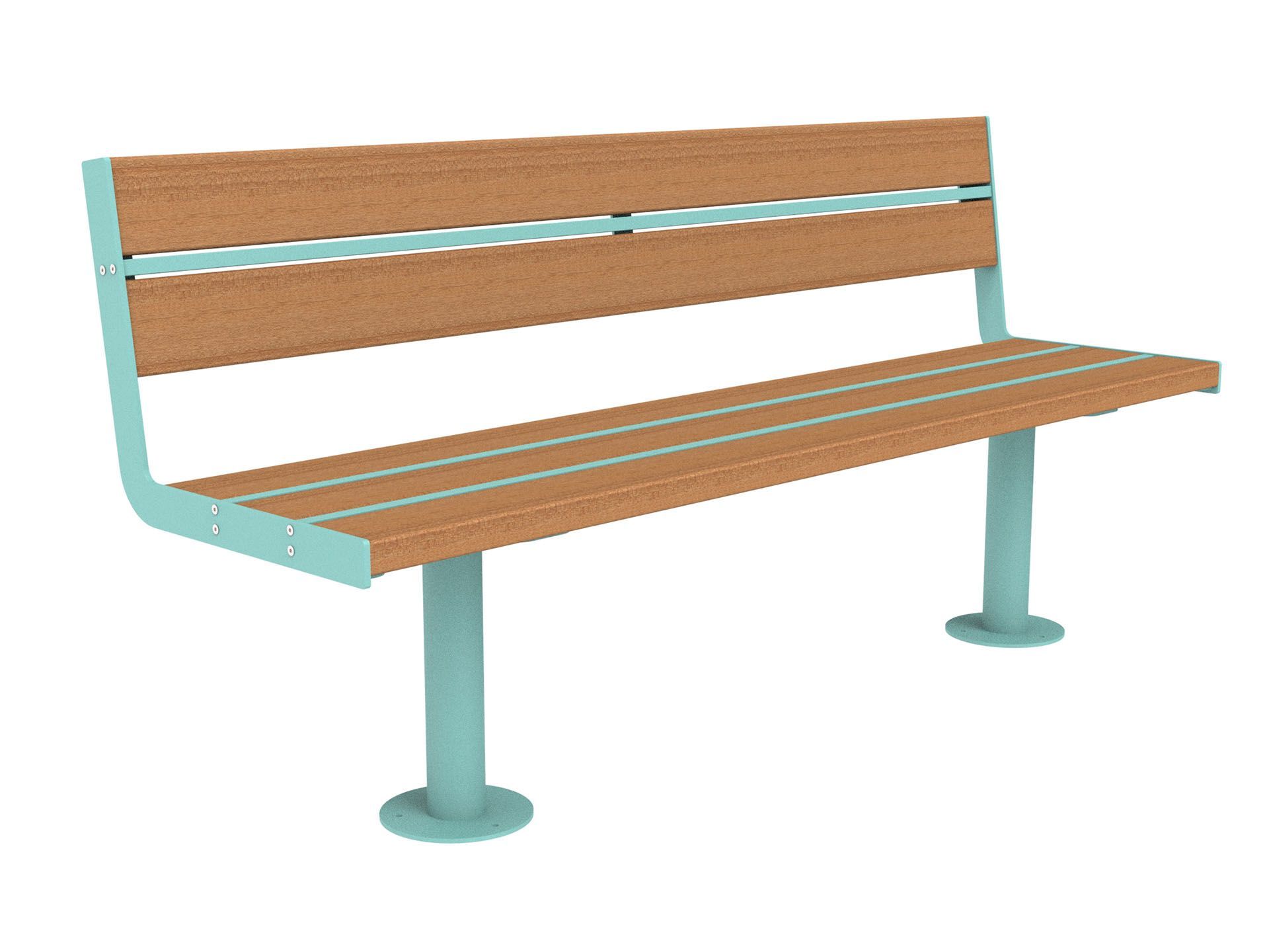 Скамья из окуме со спинкой Lazzari Joy ARCH-00135129 - Вид №11