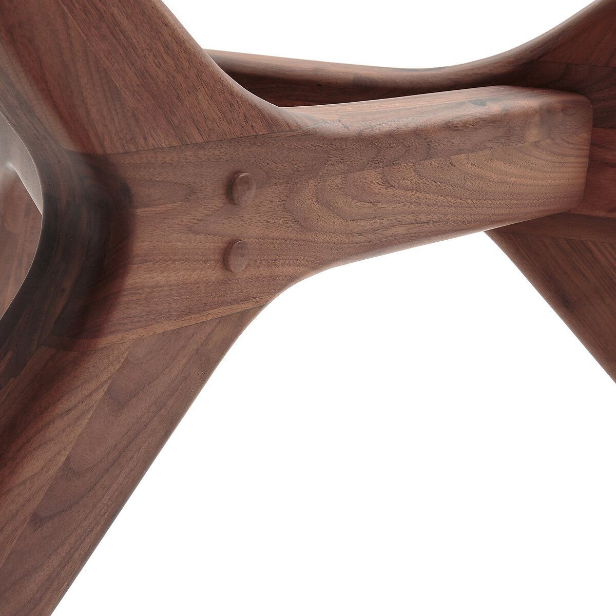 Прямоугольный стол из закаленного стекла и ореха AMPM Maricielo ARCH-00053917 - Вид №2