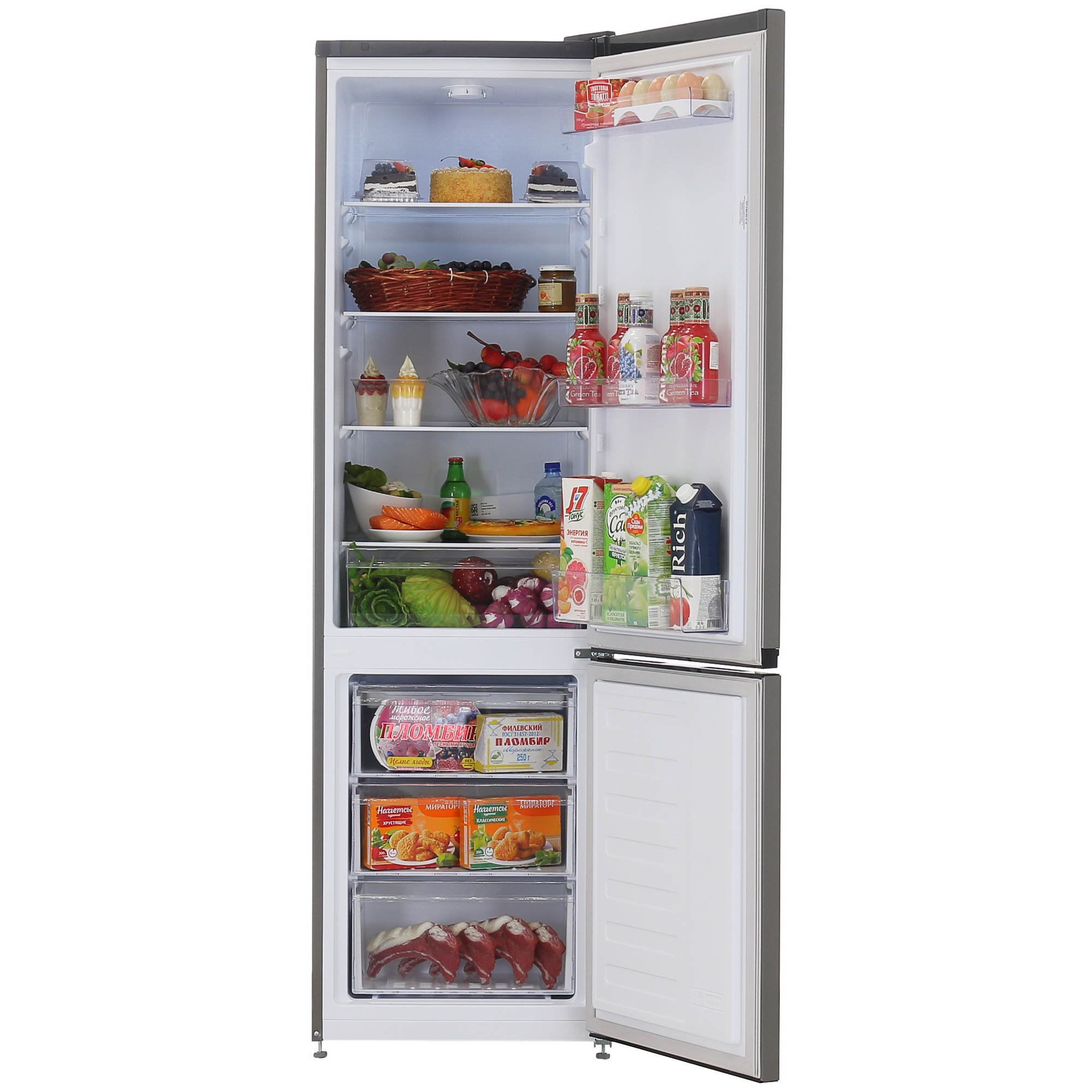 5449127 Холодильник с морозильником   Beko B1RCSK312G серый STDN-0094164 - Вид №5