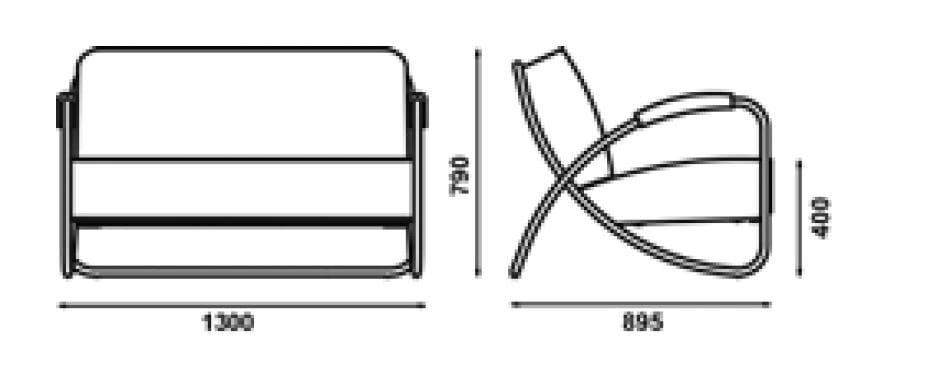 Кресло из искусственной кожи с подлокотниками для контракта Adico 298 ARCH-00039701 - Вид №3
