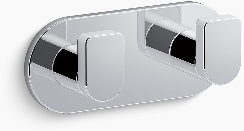 KOHLER Двойной крючок Composed для халатов K-73146-CP  - Вид №1
