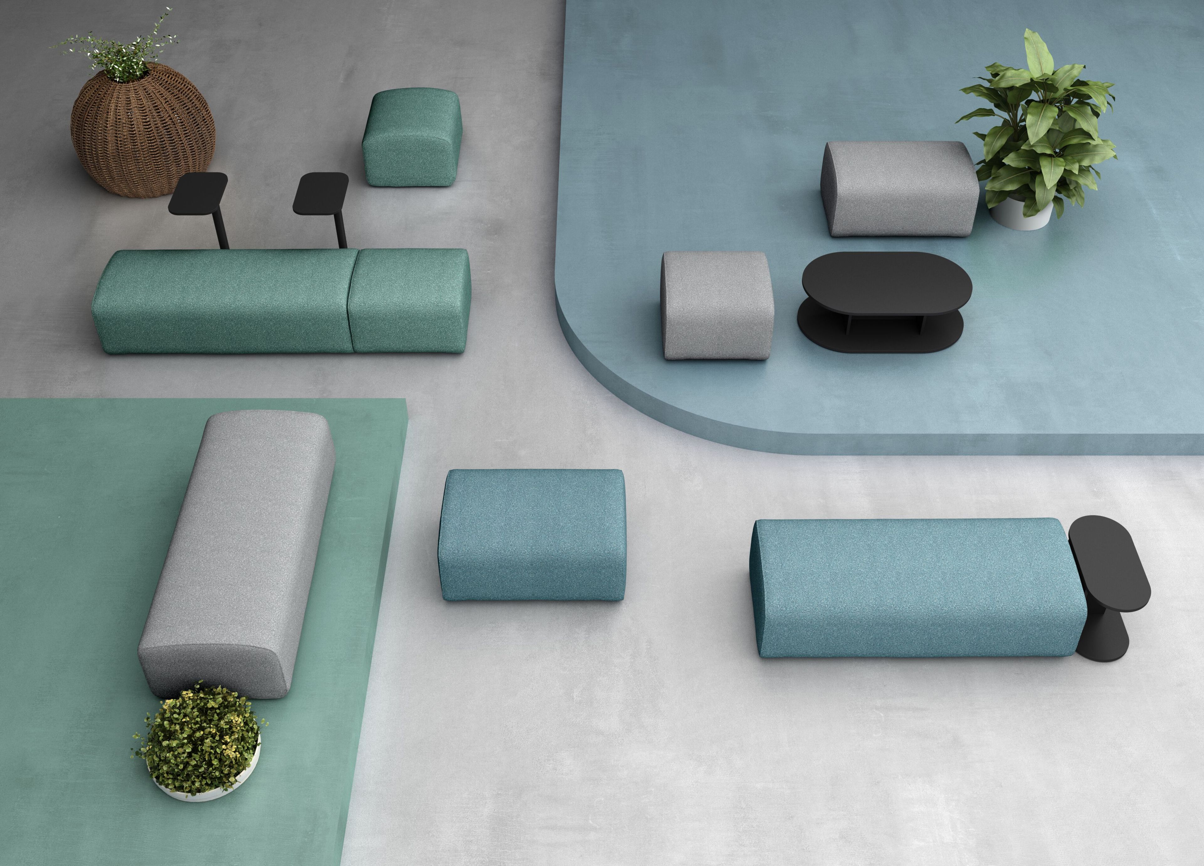 Ткань оттоманка для контракта Leyform Noà ARCH-00051181 - Вид №5