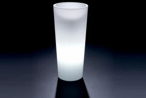 Lyxo Design Круглый светящийся горшок для цветов из полиэтилена