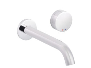 Настенный смеситель для раковины с 2 отверстиями