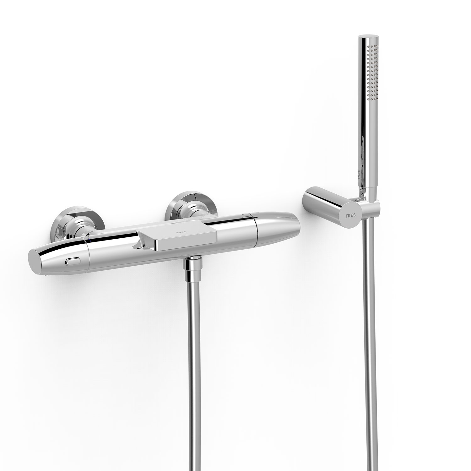 Настенный термостатический смеситель для ванны и душа-19017479 TRES Thermostatic
