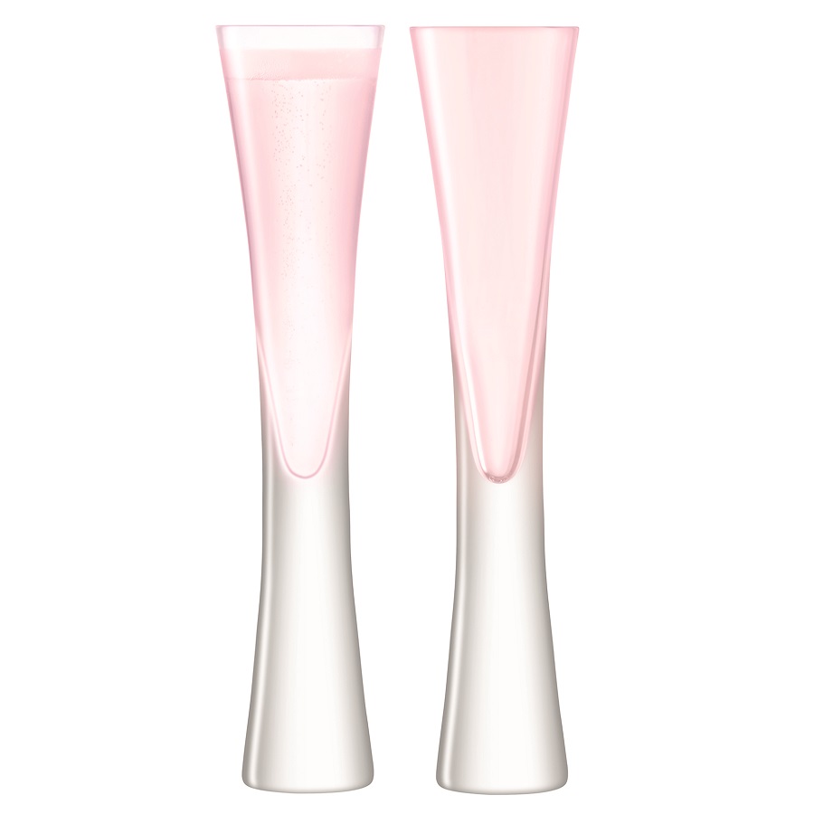 G474-04-436 Набор бокалов для шампанского moya, 2 шт, 170 мл, розовый LSA International 
