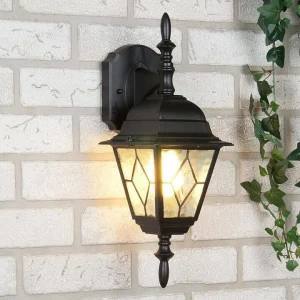 Уличный настенный светильник с прозрачным плафоном черный Vega 4690389012334 ELEKTROSTANDARD VEGA 00-3897344 Прозрачный;черный