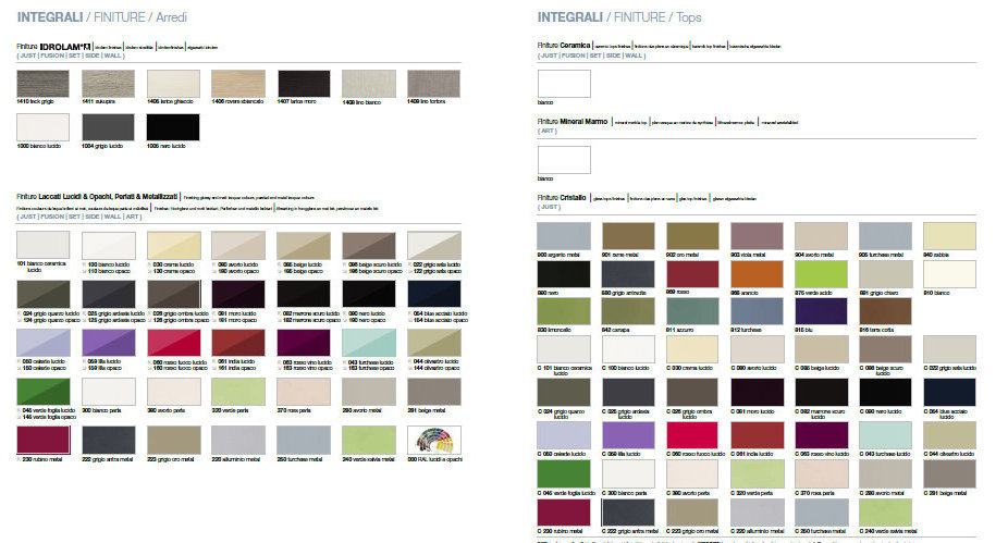 WALL1 Комплект мебели cm 90 (p. 35/45) + 90(p. 35) Berloni Bagno 43295 - Вид №3