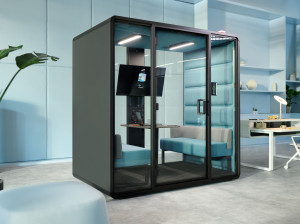 Мультимедийная многосторонняя акустическая офисная кабина