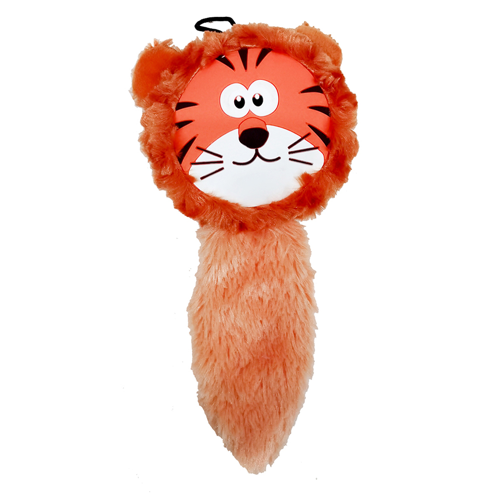 ПР0057124 Игрушка для собак Critterz Тигр с шуршащим хвостом и пищалкой плюш 26см CHOMPER 