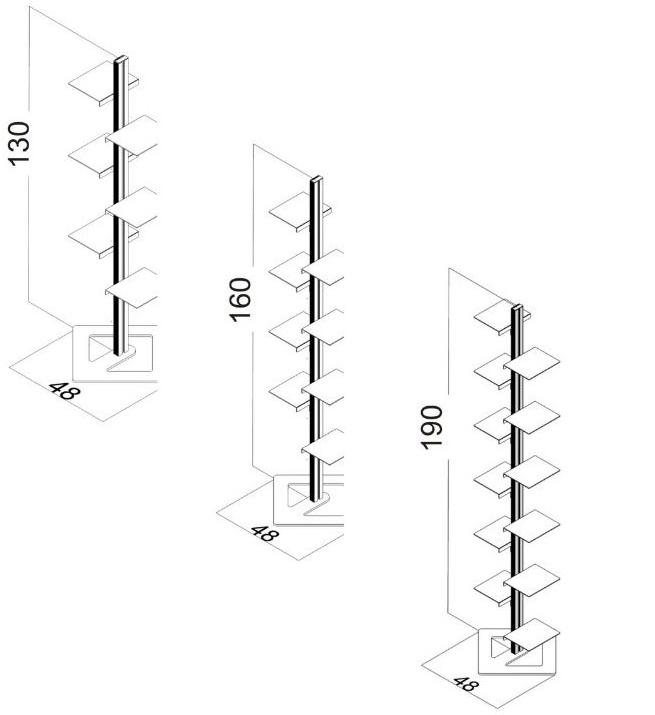 STUDIO T Книжный шкаф из листового металла / подставка для ваз Inuno sun-id-1404939 - Вид №5