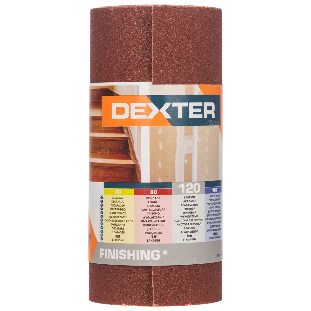 Абразивный рулон Dexter P120 для деревянных поверхностей 18783921 STLM-0012679 - Вид №3