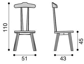 Gervasoni Стул из орехового дерева с высокой спинкой Beds sun-id-1477019 - Вид №6