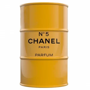 Бочка металлическая декоративная Chanel №5 Yellow L STARBARREL  045309 Желтый
