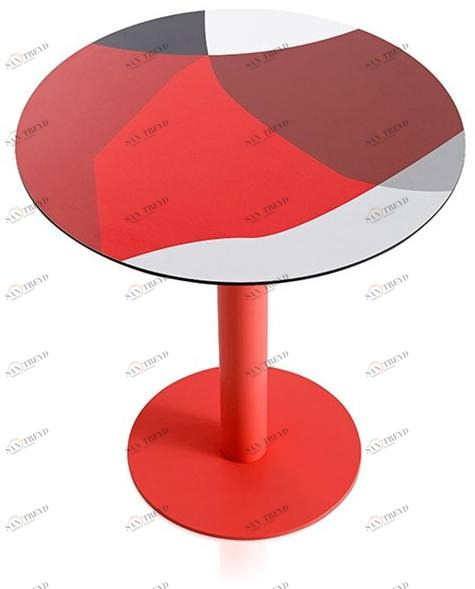 Diabla Круглый стол из ламината Abstrakt mona sun-id-1488280