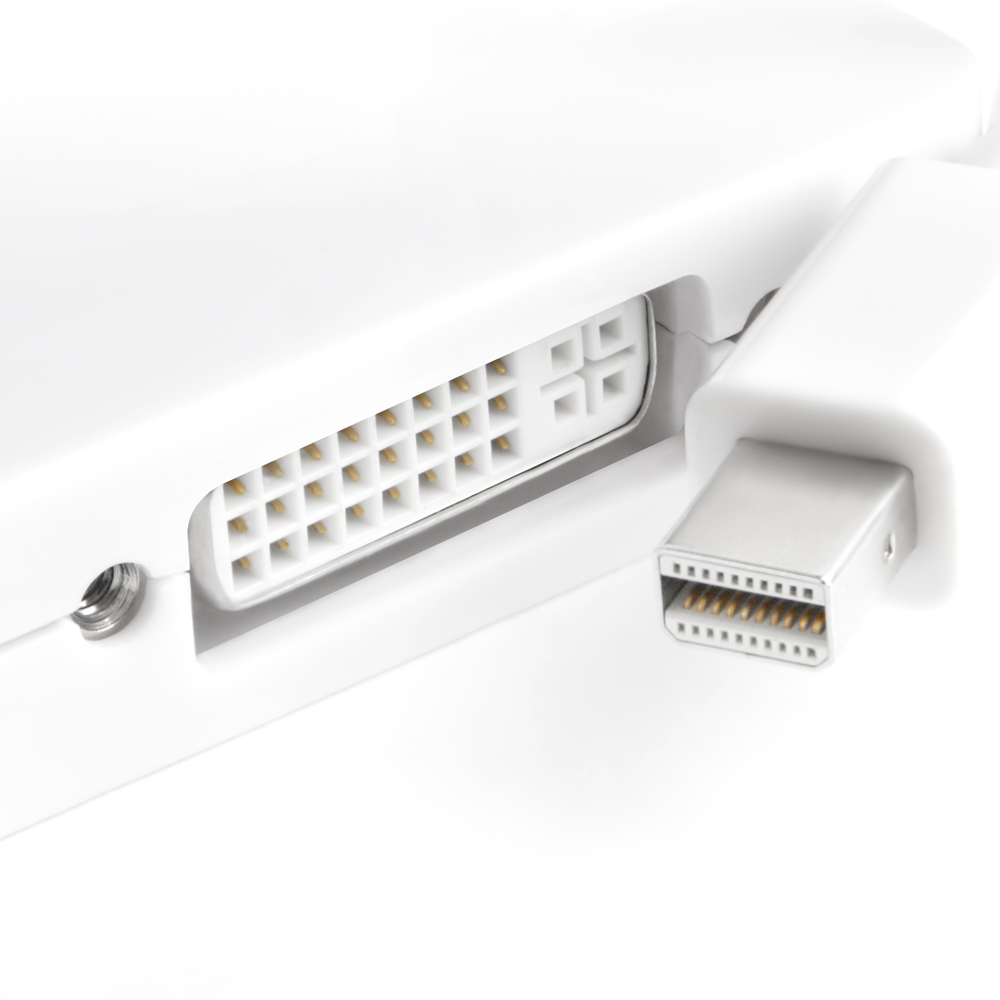 GCR-MDP2DHD адаптер-переходник apple mini displayport 20m > displayport 20f/hdmi 19f/dvi 25+4f, Greenconnect Santreyd  - Вид №1
