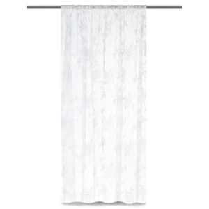 Тюль на ленте «Цветы» 250х260 см органза цвет экрю