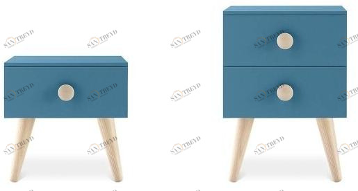 Nidi Лаковая прикроватная тумба с ящиками Woody sun-id-1353184