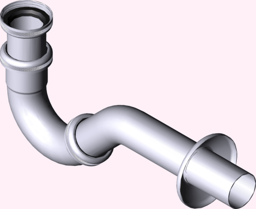 Канализационная арматура  Сифоны для умывальников и биде  Трапы для биде VIEGA 120 351 1) Модель 5535  - Вид №4