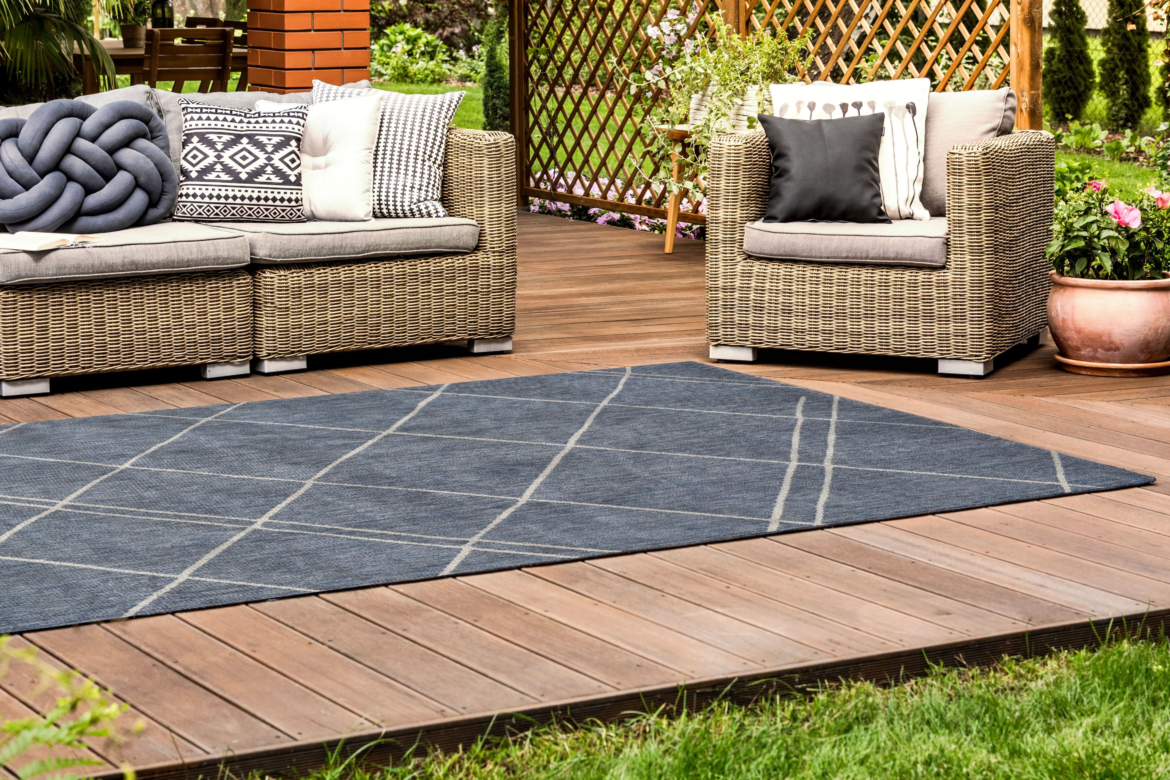 Прямоугольный напольный ковер с рисунком Ademi Outdoor ARCH-00101356 - Вид №4