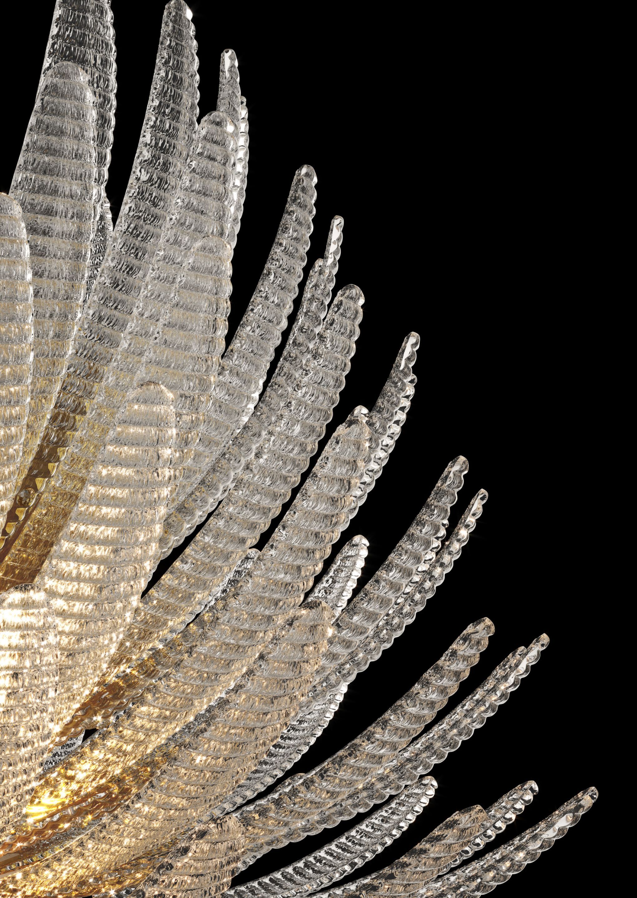 Венецианский Кристалл ручной работы подвесной светильник Barovier&Toso Агава ARCH-00065775 - Вид №4