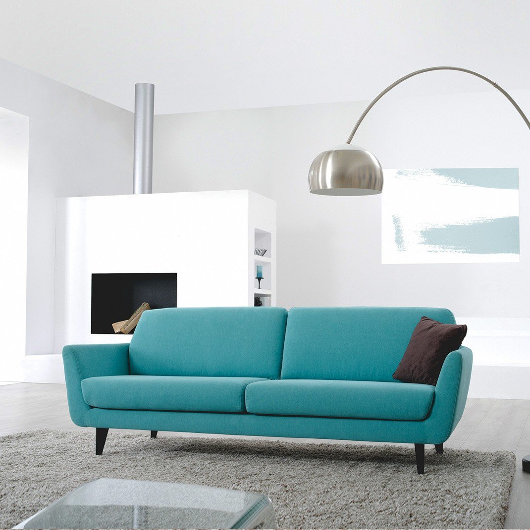 Диван Rucola трехместный прямой серо-голубой SITS RUCOLA 192324 Серый  - Вид №4