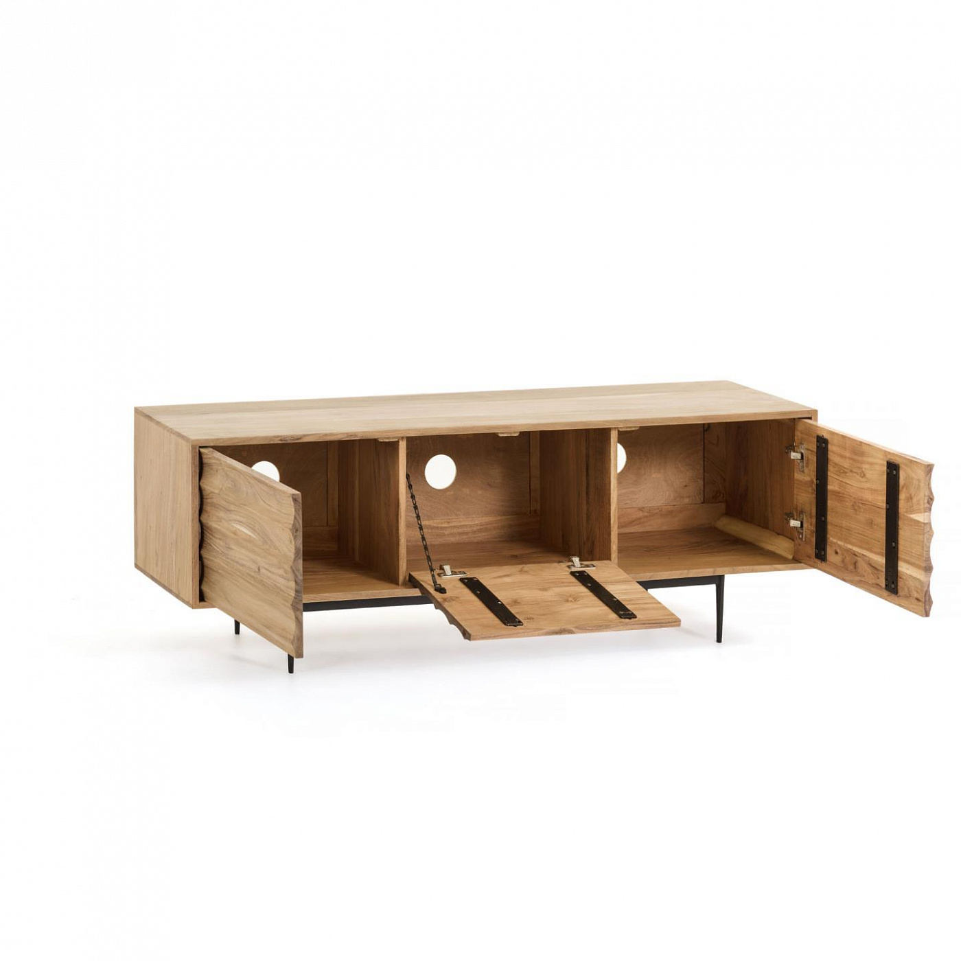 071795 Тумба под ТВ 147x50 акация La Forma Delsie  - Вид №3