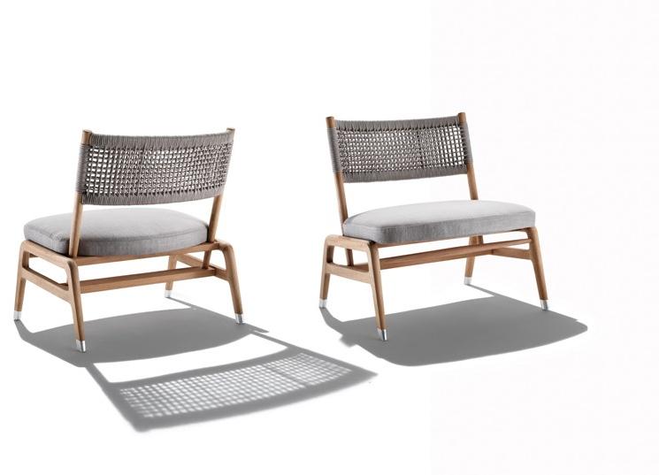 Flexform Кресло из ироко со встроенной подушкой Ortigia sun-id-1496871 - Вид №2