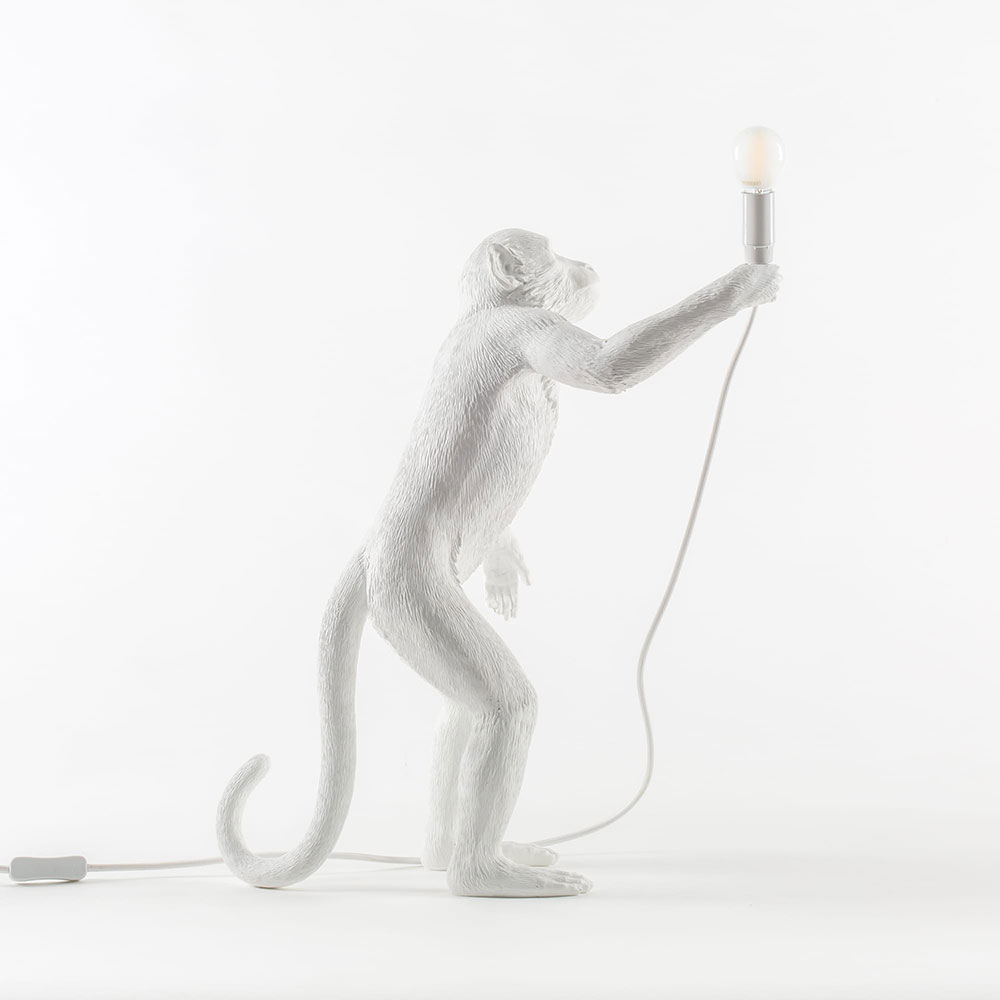 Светильник Monkey Lamp Standing, белый Seletti 14880 - Вид №4