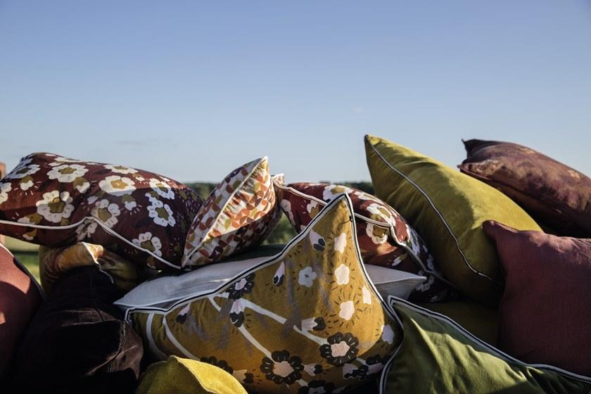 Élitis Прямоугольная подушка из хлопка с цветочными мотивами sun-id-1441760 - Вид №4