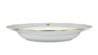 53515 Herend Тарелка суповая 24см "Китти" (черная) Фарфор  - Вид №1