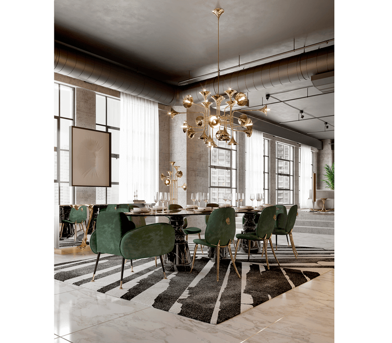 0-127 Обеденный стол Pietra oval xl nero marquina  Boca Do Lobo  - Вид №16