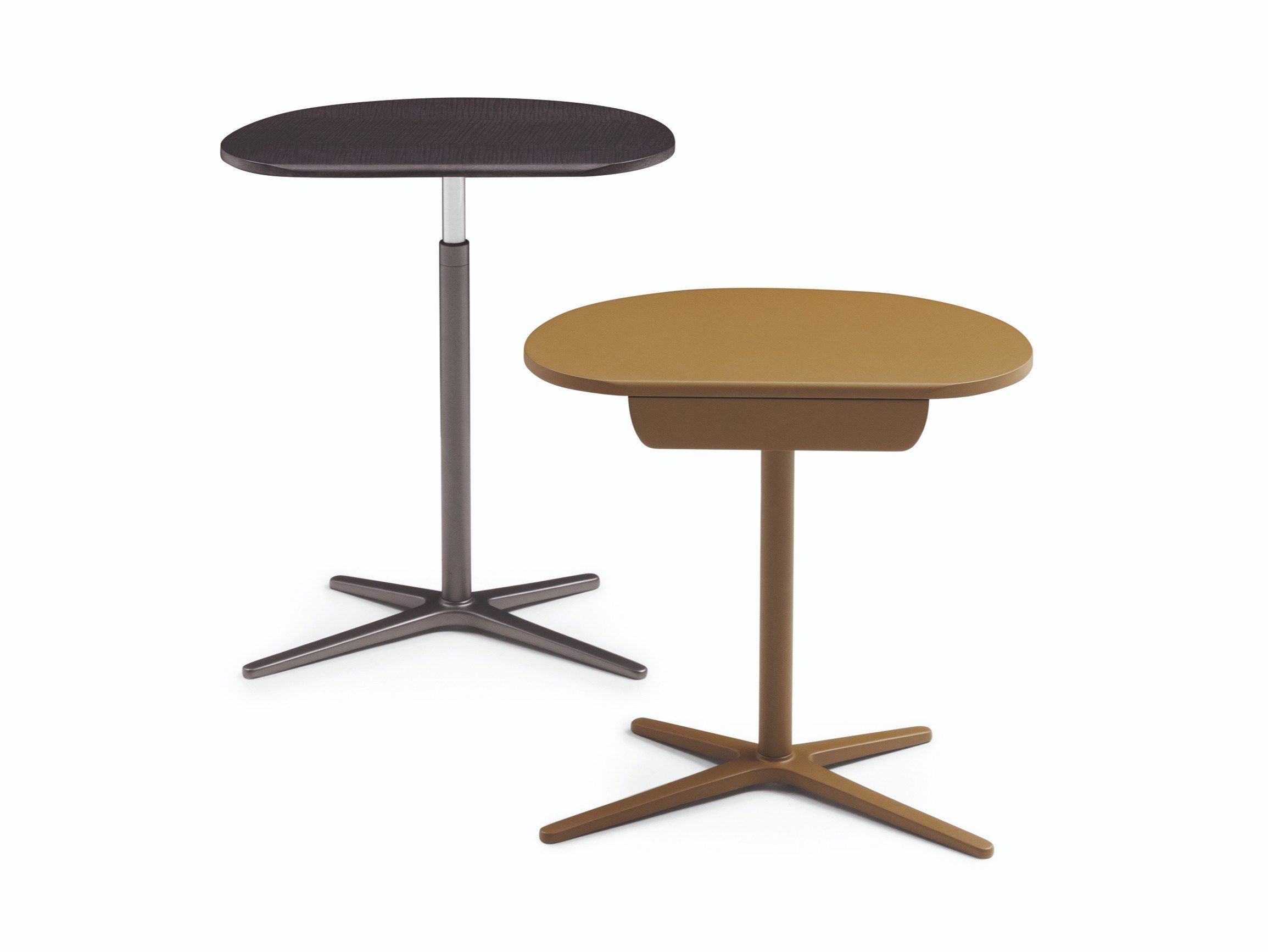 Журнальный столик из алюминия и дерева B&B Italia SIR VITO ARCH-00008796