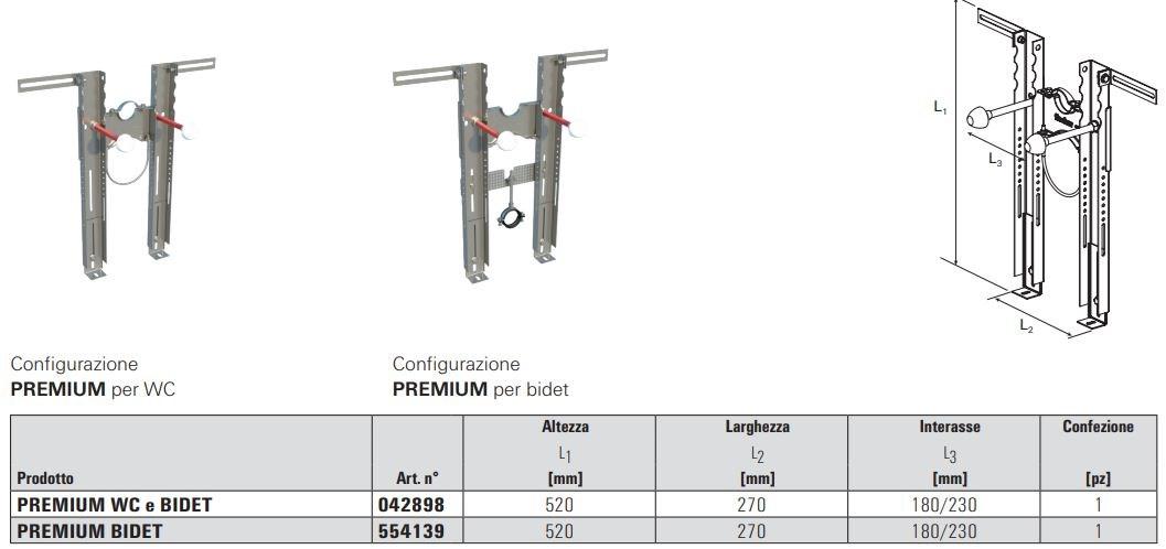 fischer italia Предварительно собранный кронштейн для крепления подвесного унитаза и биде sun-id-1360987 - Вид №3