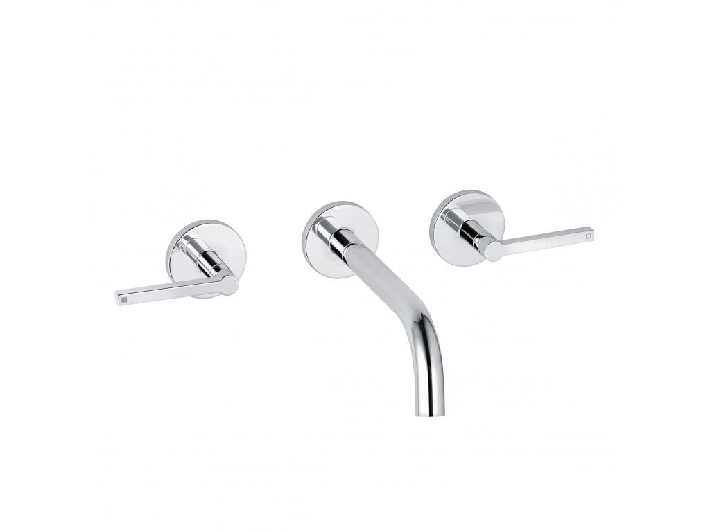 201440515 настенный смеситель на умывальник Puristic KLUDI NOVA FONTE хром 