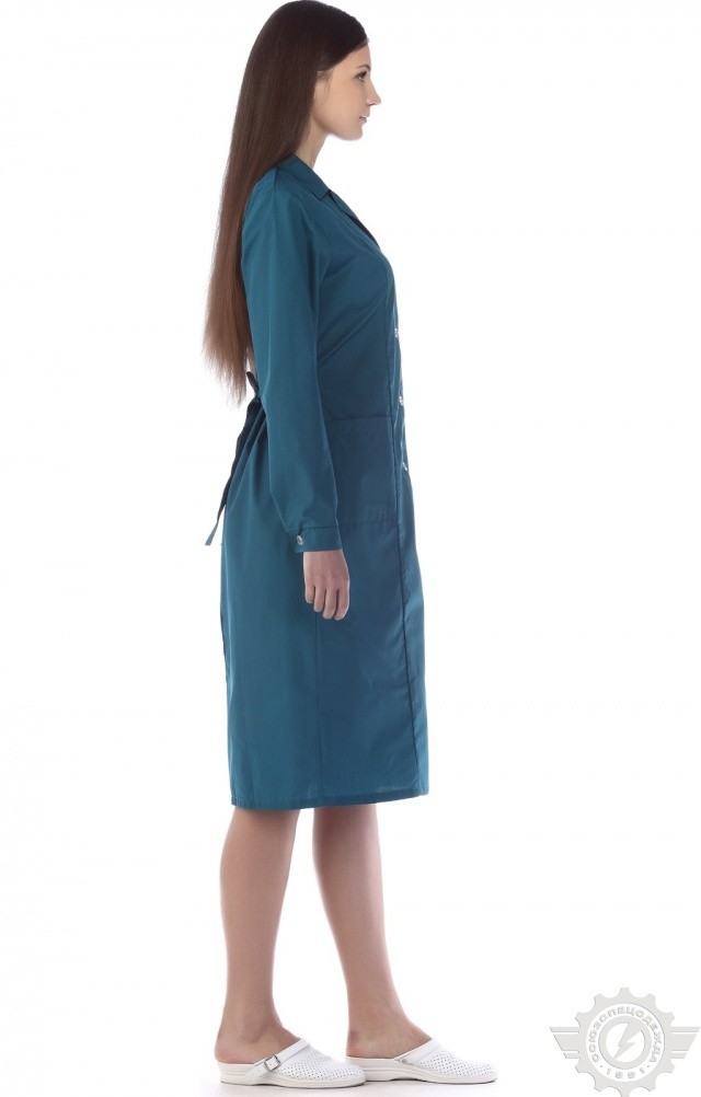 63271 Халат "Золушка" бирюза  Одежда для обслуживающего персонала  размер 58/158-164 Спецодежда  - Вид №10