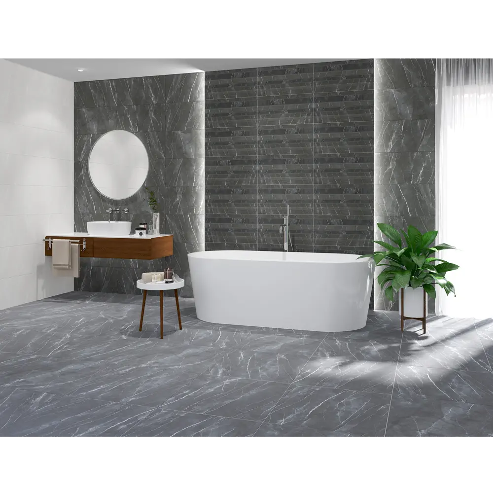 Плитка настенная Azori Hygge 31.5x63 см 1.79 м² матовая цвет серый 89404318 STLM-2084428 - Вид №5