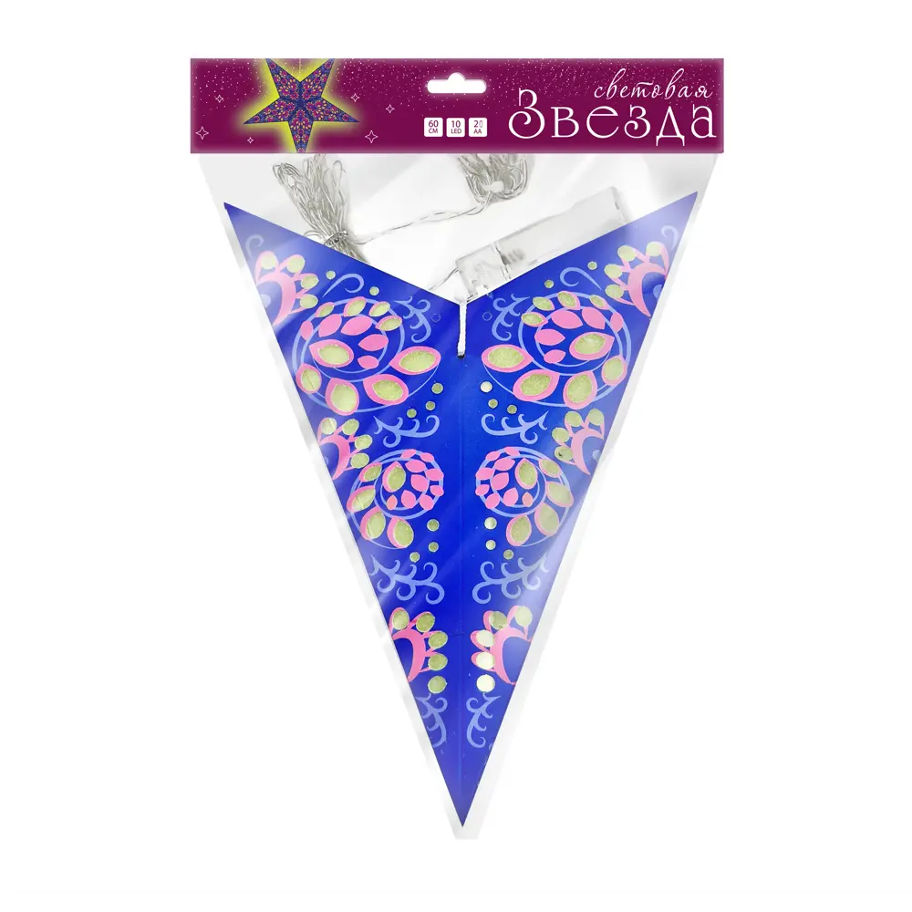 89378393 Елочная игрушка Звезда Инди 2.5x38 см фиолетовый STLM-1359486 Santreyd  - Вид №5