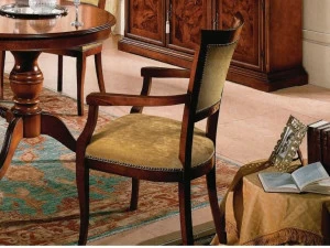 SCAPPINI & C Стул с деревянными подлокотниками, обитыми тканью 35th anniversary Se 292/a