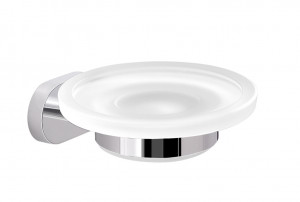 BE11(13) Gedy G-Bernina, настенная стеклянная мыльница, цвет хром