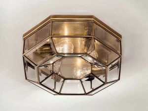 Il Fanale Потолочный светильник из латуни и стекла Rilegato 379.00.80/380.00.80