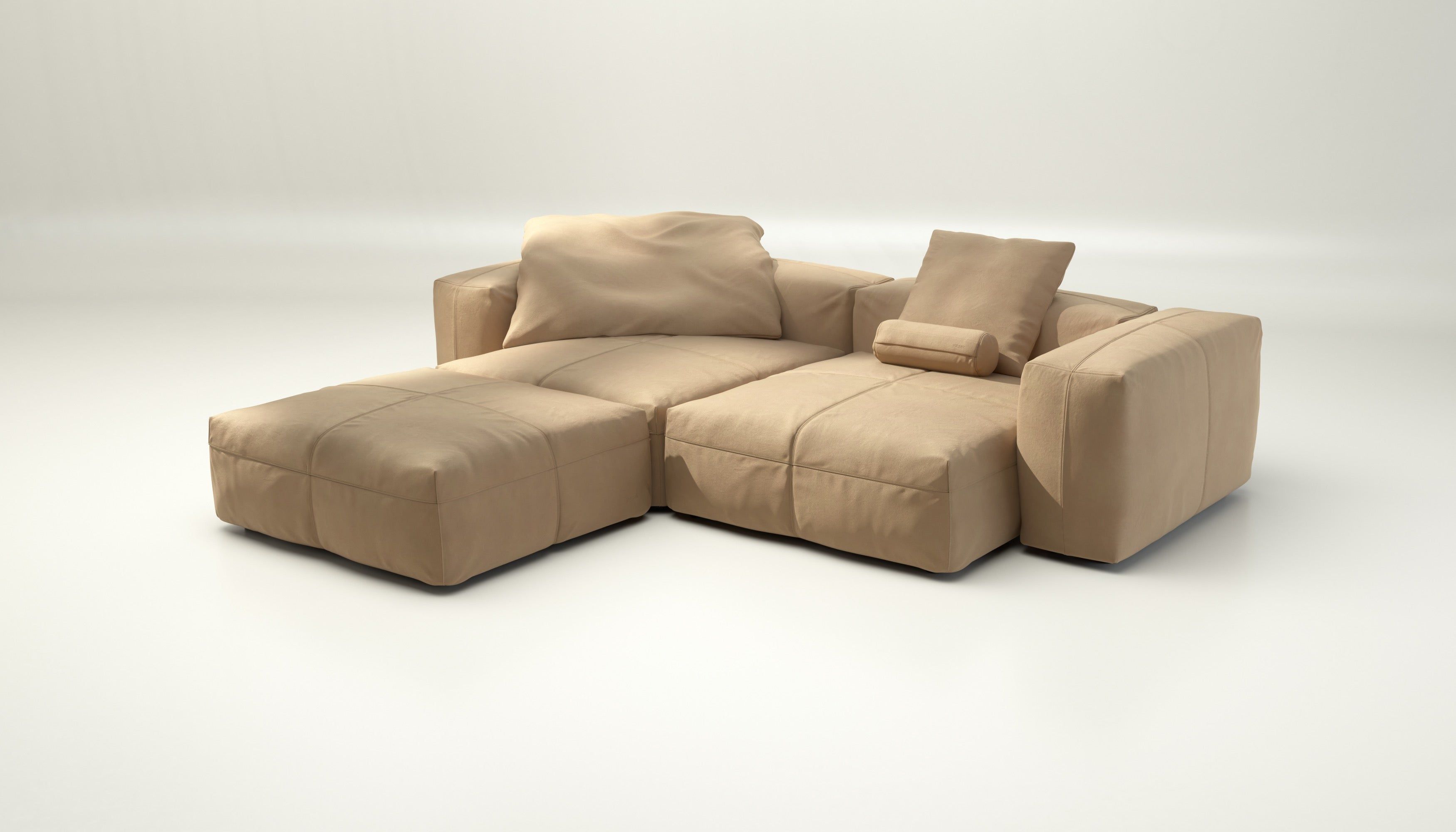 Кожаный модульный диван vetsak Leather ARCH-00039078 - Вид №1