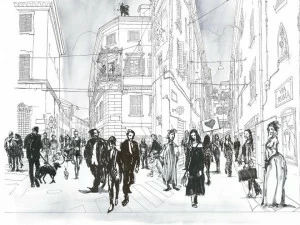 Tecnografica Пейзаж обои Collezioni d'arte 61314