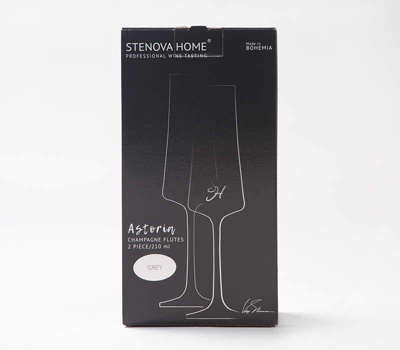Victoria Stenova 611017 Набор бокалов для шампанского Astoria Grey  - Вид №2