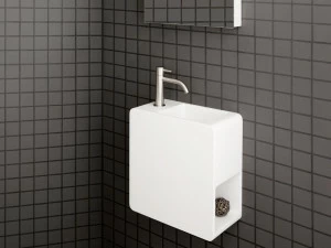 Подвесная раковина настенная овальная AQUAdesign  белая