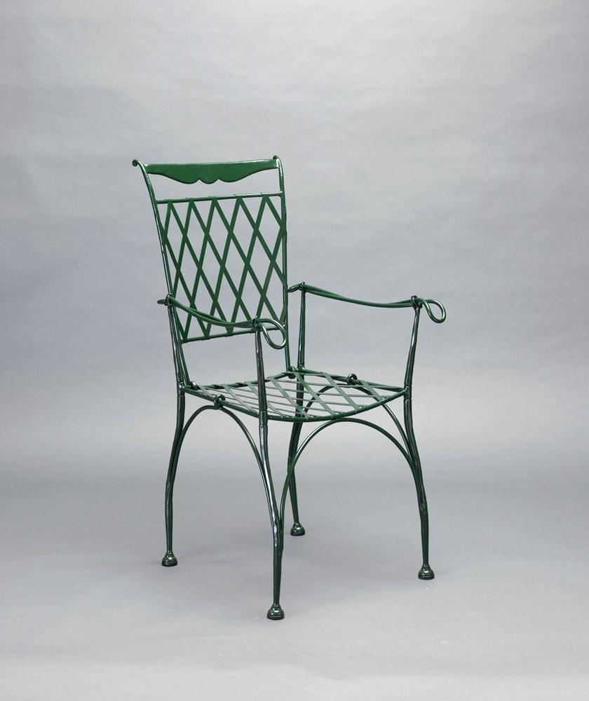 OFFICINACIANI Садовый стул из железа с подлокотниками Florio Gf4005ch-b  - Вид №1