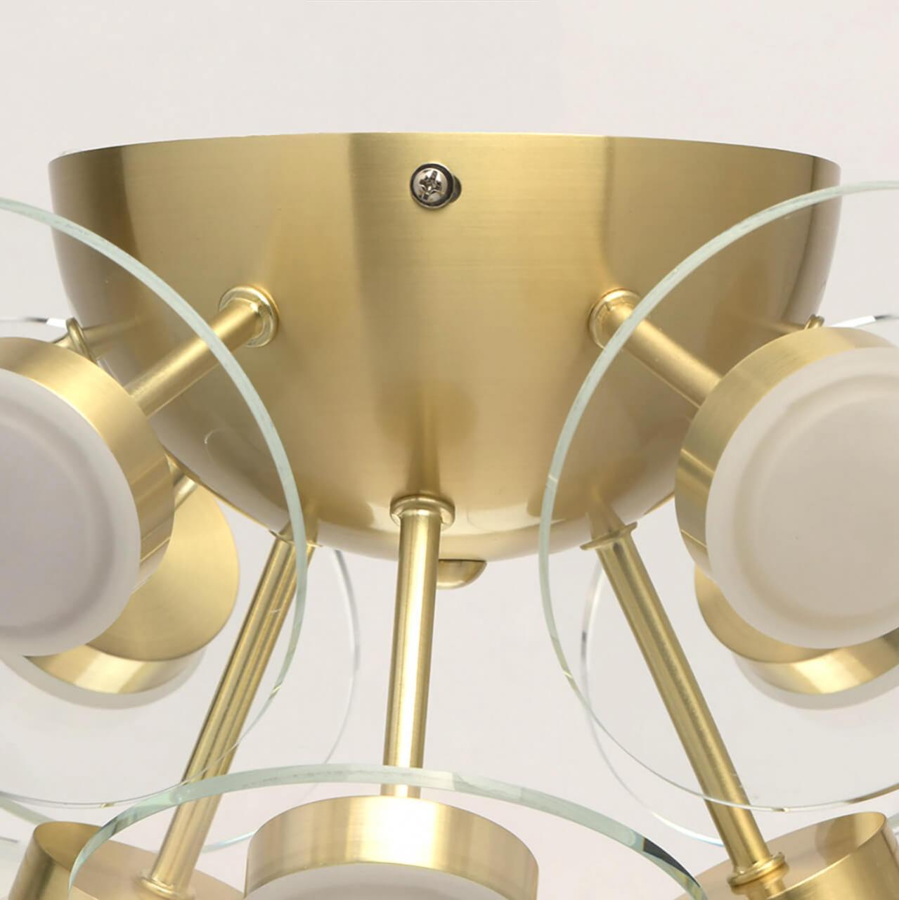 Потолочная светодиодная люстра De Markt Граффити 678012409 DE MARKT ГРАФФИТИ 184328 Золотой  - Вид №1